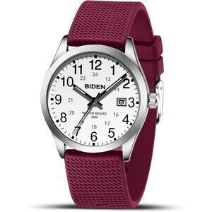 silver White Purple Watches for Men Women Military Time Glowing Easy to Read